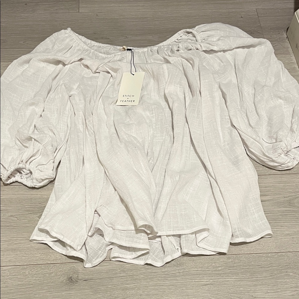 White off the shoulder dress/top